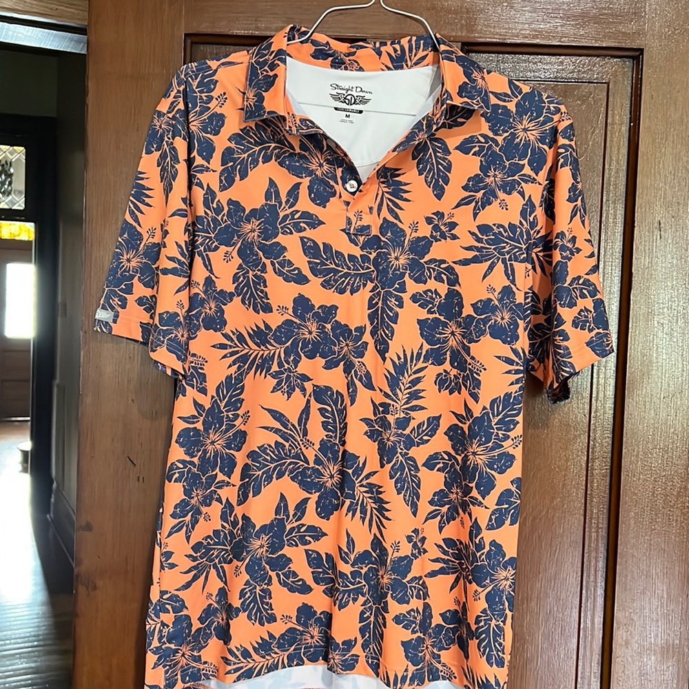 Men’s Straight Down Golf Polo Size M